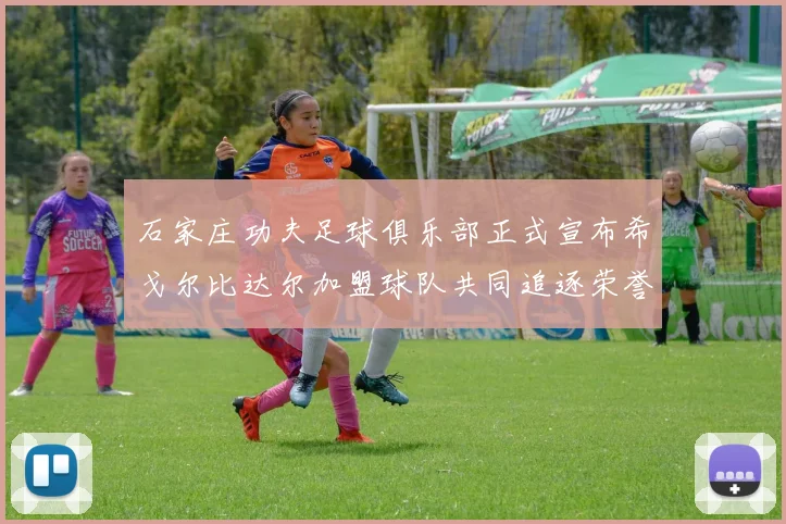 石家庄功夫足球俱乐部正式宣布希戈尔比达尔加盟球队共同追逐荣誉